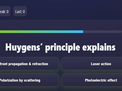 Physics Optics Quiz
